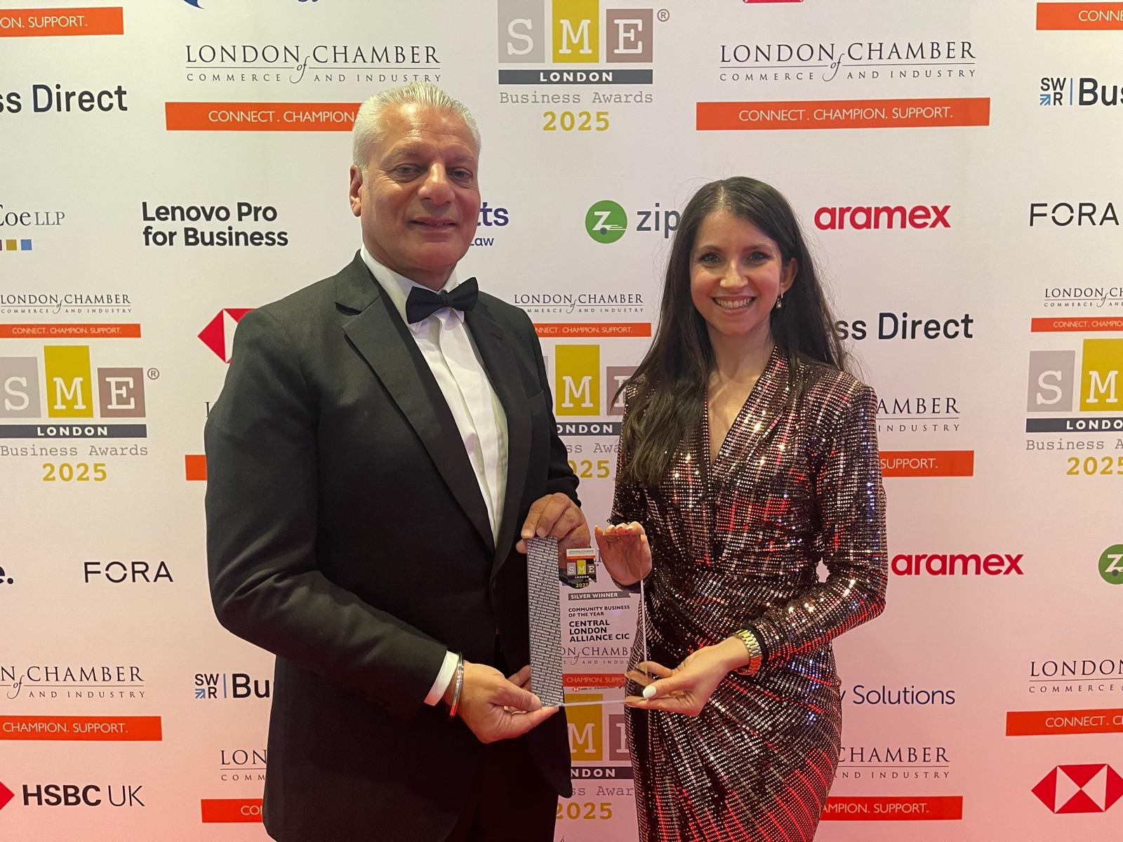 Mr. Tony Matharu Founder and Chairman of CLA Tony Matharu with Director of CLA Nadia Perrier